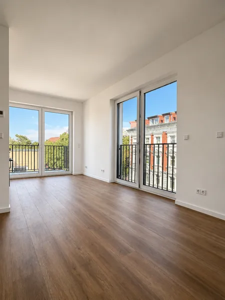 Erstbezug / 2-Zimmer im 1. OG / barrierefrei / Aufzug / Küche / Balkon / Keller / Fußbodenheizung — photo 1